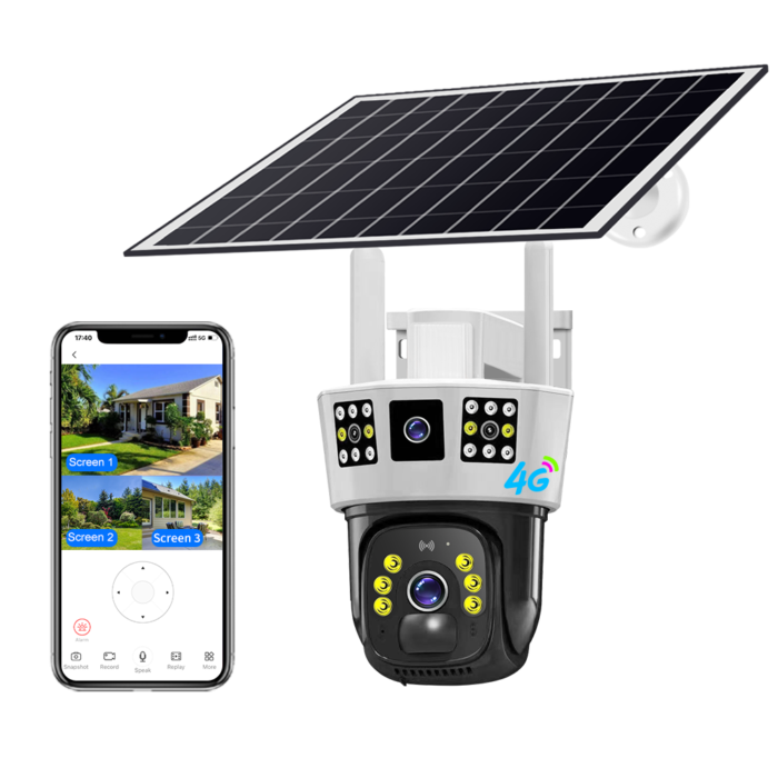 solar-powered security camera